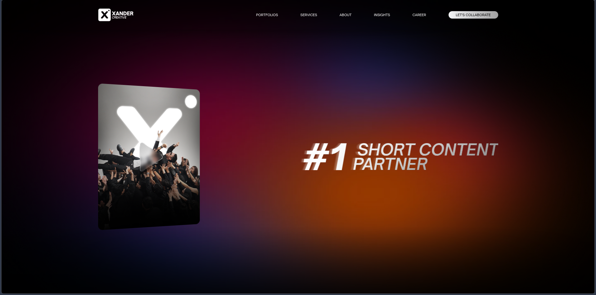 Xander Creative website preview